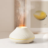 New Volcanic Flame Aroma Diffuser Essential Oil Lamp 130ml USB Portable Air Humidifier With Color Night Light Mist Maker Fogger LED Light