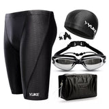 Men Swimming Shorts Waterproof Competition Swim Equipment Goggles with Ear-plug