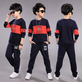 Teen Children Clothes Sets (3-11year olds) Tracksuit Tops+Pants