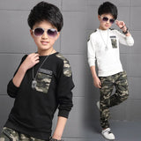 Teen Children Clothes Sets (3-11years): Sweatshirt Tops+Pants set