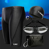 Men Swimming Shorts Waterproof Competition Swim Equipment Goggles with Ear-plug