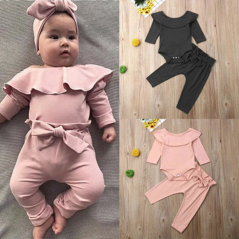 2Pcs Newborn/Toddler/Infant Baby Girl Clothes/Romper