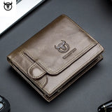 2023 Brand Genuine Leather Men's Wallet Cowhide Designer Male .