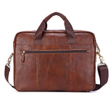 Men Genuine Leather Handbags Casual Leather Laptop Bags Male.