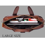 Men Genuine Leather Handbags Casual Leather Laptop Bags Male.