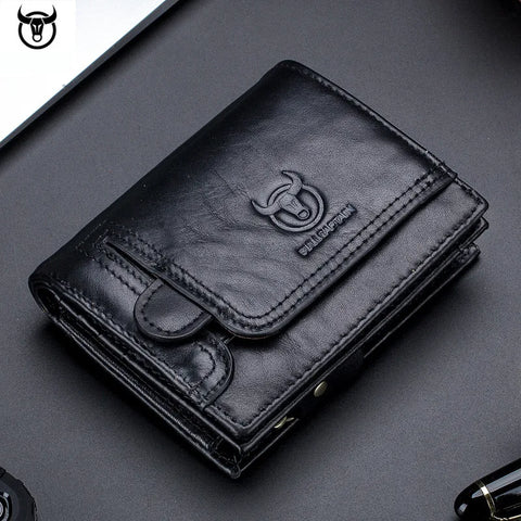 2023 Brand Genuine Leather Men's Wallet Cowhide Designer Male .