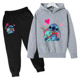 Stitch Hoodies Pants and Hoodie Set for Boys and Girls