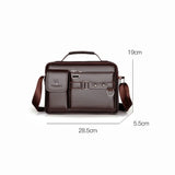 Large-capacity Shoulder Bag Leather Men's Messenger Bag.