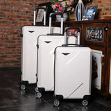 20''24/28 inch Rolling luggage travel suitcase on wheels with the 20'' carry on cabin trolley luggage bag ABS+PC suitcase fashion set