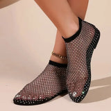 Fishing Net Sandals  with Flat Bottom Footwear