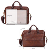 Men Genuine Leather Handbags Casual Leather Laptop Bags Male.