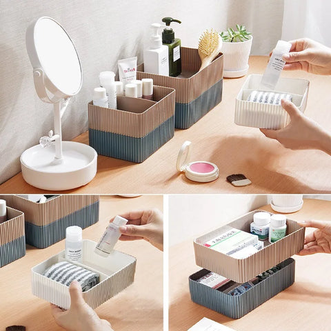 Plastic Grid Desktop/Makeup/Storage Organise   Office Bathroom Home Use