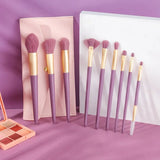 5-10Pcs Purple Makeup Brushes Set  (Storage Bag to purchase separately)