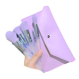 5-10Pcs Purple Makeup Brushes Set  (Storage Bag to purchase separately)