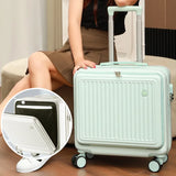 18 Inch Trolley Travel Suitcase (Carry on) with Boarding Case and Mini Password Box Suitcase - Universal Wheel Rolling Luggage Bag