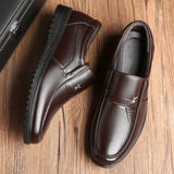 Men's Brown Business Leather Shoes