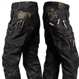 Men's Cargo Pants Multi Pockets Work Trousers Casual Tactical Pants Male .