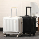 18 Inch Trolley Travel Suitcase (Carry on) with Boarding Case and Mini Password Box Suitcase - Universal Wheel Rolling Luggage Bag