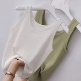 Summer Knit Vest Top / Sexy Sleeveless / Women Camisole / Plus Size Slim Tank Top