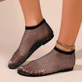 Fishing Net Sandals  with Flat Bottom Footwear