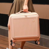 18 Inch Trolley Travel Suitcase (Carry on) with Boarding Case and Mini Password Box Suitcase - Universal Wheel Rolling Luggage Bag