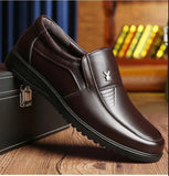 Men's Brown Business Leather Shoes