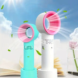 1pc USB Rechargeable Bladeless Handheld Fan for travel and camping