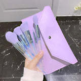 5-10Pcs Purple Makeup Brushes Set  (Storage Bag to purchase separately)