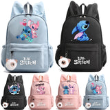 Cute Disney Lilo Stitch Backpack for Girl Boy Student