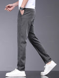 OUSSYU Brand Spring Summer Soft Stretch Lyocell Fabric Men's Casual Pants .