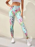 New 3D Print Tie Dye Sports Pants Women Seamless  Leggings .