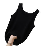 Summer Knit Vest Top / Sexy Sleeveless / Women Camisole / Plus Size Slim Tank Top