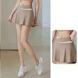 Aiithuug Crisscross Waist Trummy Control Tennis Skirt .