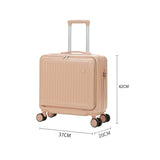 18 Inch Trolley Travel Suitcase (Carry on) with Boarding Case and Mini Password Box Suitcase - Universal Wheel Rolling Luggage Bag