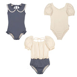 Kids Solid Swimwear Sets 2024 Summer Brand Baby Girls Swimsuits