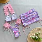 3 Piece Bikini Women Swimsuit 2024 Female Swimwear