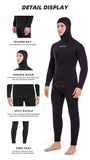 HOT 5MM SCR Neoprene Wetsuit Men Tops Pants Diving Suit Equipment Underwater